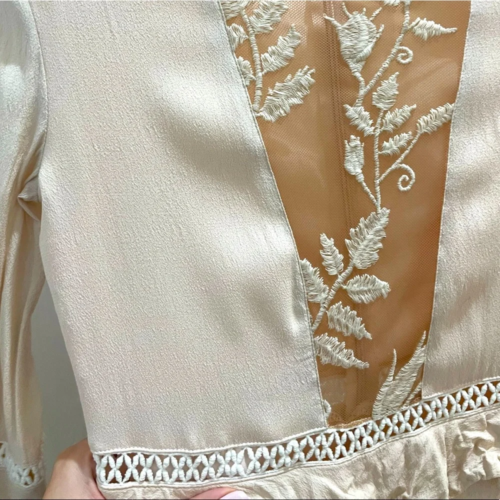 For Love & Lemons / Emilia Mesh Flare Mini Dress - Picture 14 of 14